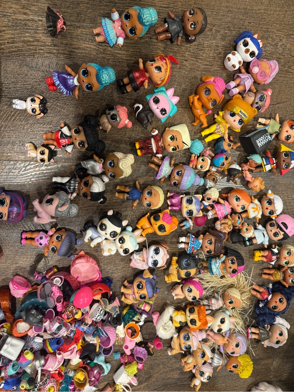 L.O.L. Surprise! Dolls Lot - Pink, Blue, Purple, Yellow, Orange, Black, White